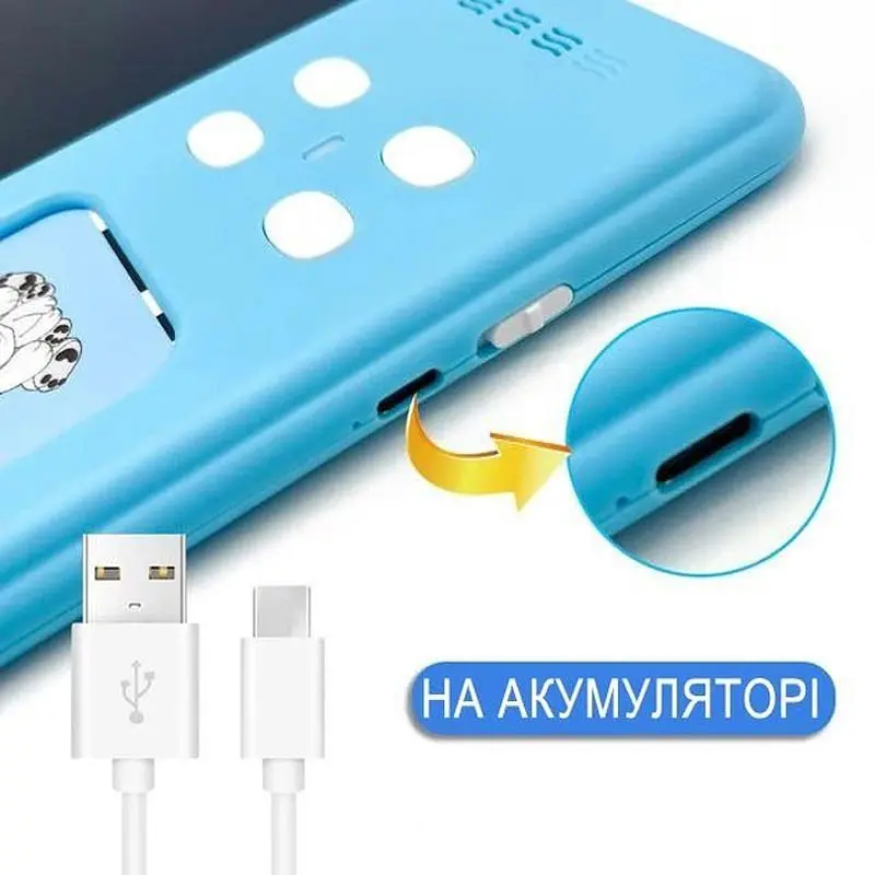 Планшет для малювання з навчальними карточками S5 Blue - фото 4