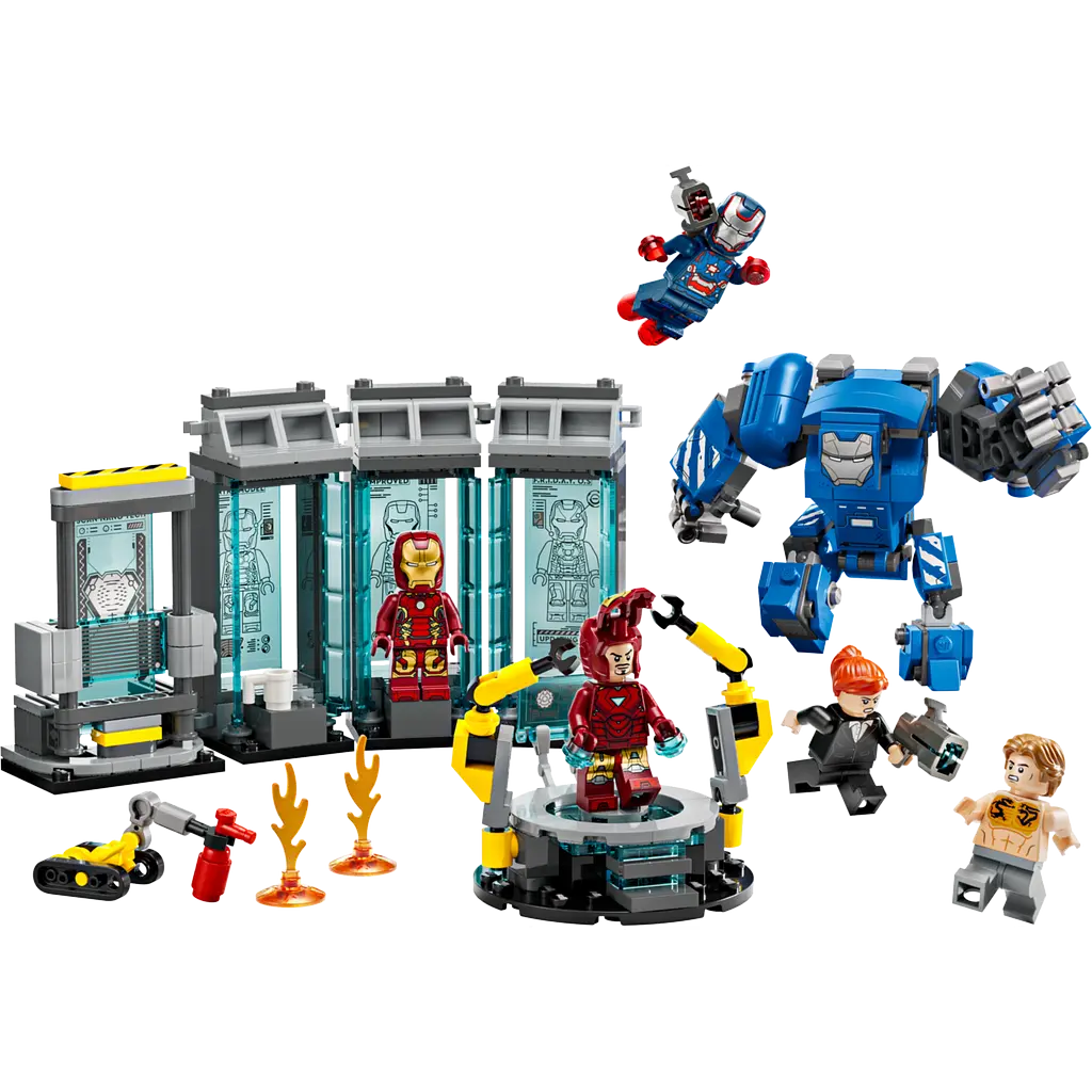 Конструктор LEGO Marvel Super Heroes Лаборатория Железного Человека зал доспехов 384 детали (76315) - фото 2