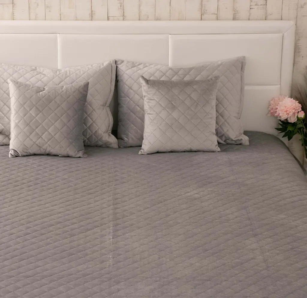 Покривало Руно VeLour 150х220 "Grey ромб" (360.55_Grey ромб) - фото 3
