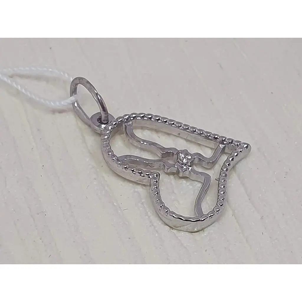 Срібна підвіска Vegas Поцілунок з фіанітами. 30034Р - фото 3