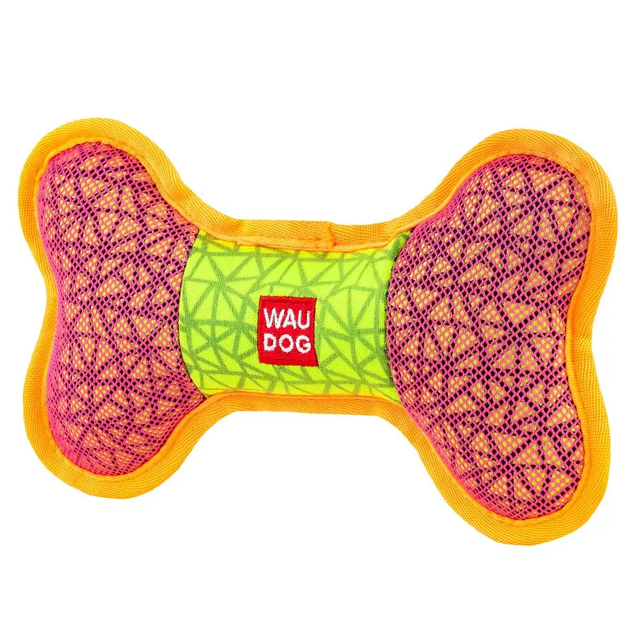 Игрушка для собак Waudog Fun Кость Ш 20 см Д 12 см розовая - фото 2