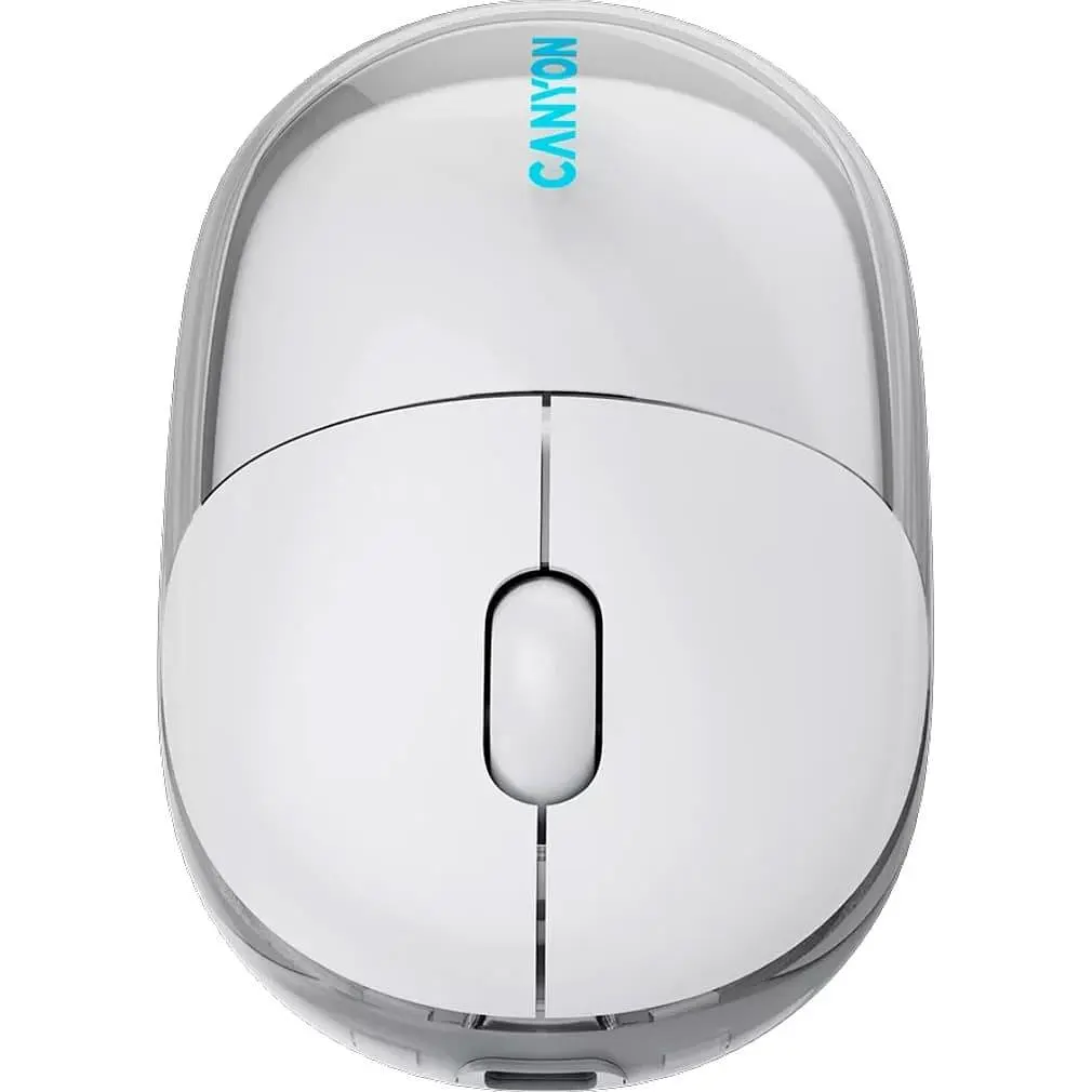 Мышь Canyon OnClick 24 BT/ Wireless Transparent/White (CNS-CMSW24W) - фото 7