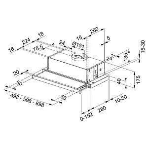 Вытяжка телескопическая Franke Flexa FTC 532L GR/XS (315.0547.794) - фото 3