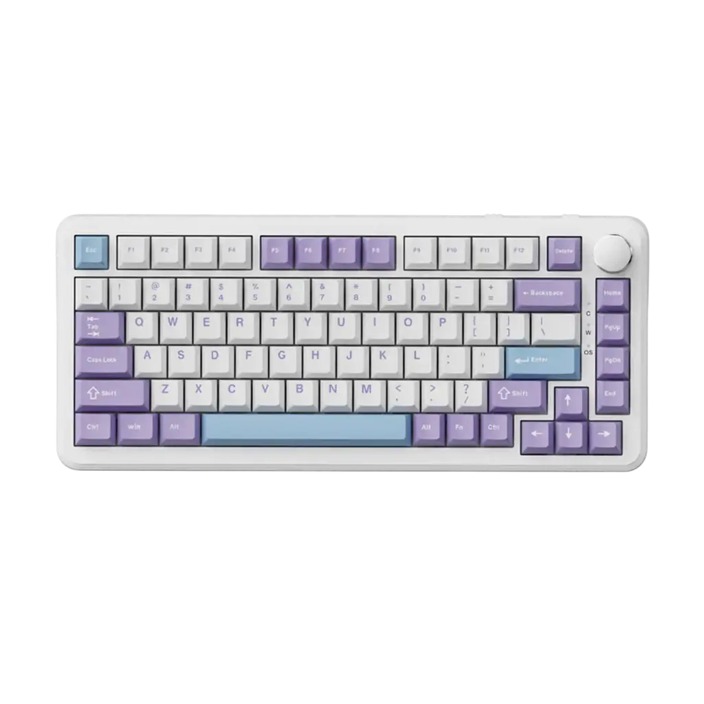 Клавіатура Ajazz AK820 Max HE RGB White Purple (AK820MAX-HEMS-HS) - фото 2