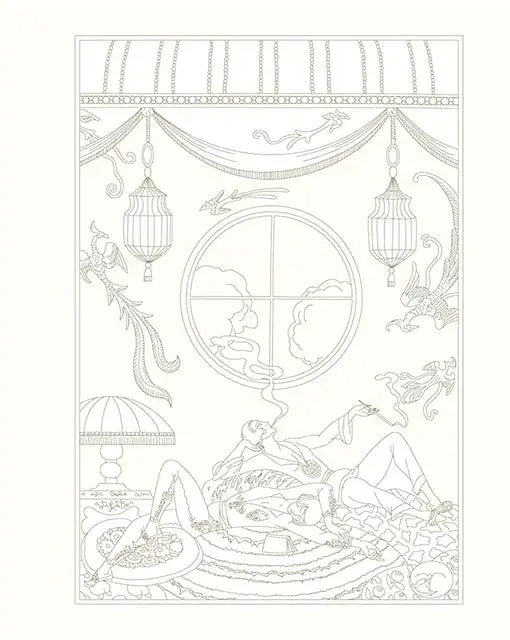 The Age of Glamour. An Art Deco Colouring Book - фото 3
