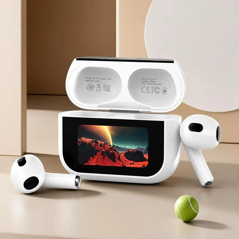 Навушники бездротові XO X47 Smart TWS Earbuds 4nd Generation Білі - фото 4