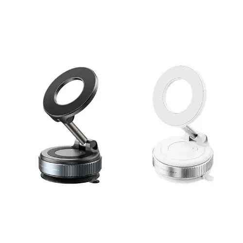 Автотримач XO C169 + Vacuum suction cup locking magnetic suction bracket (with magnet ring) Чорний - фото 2
