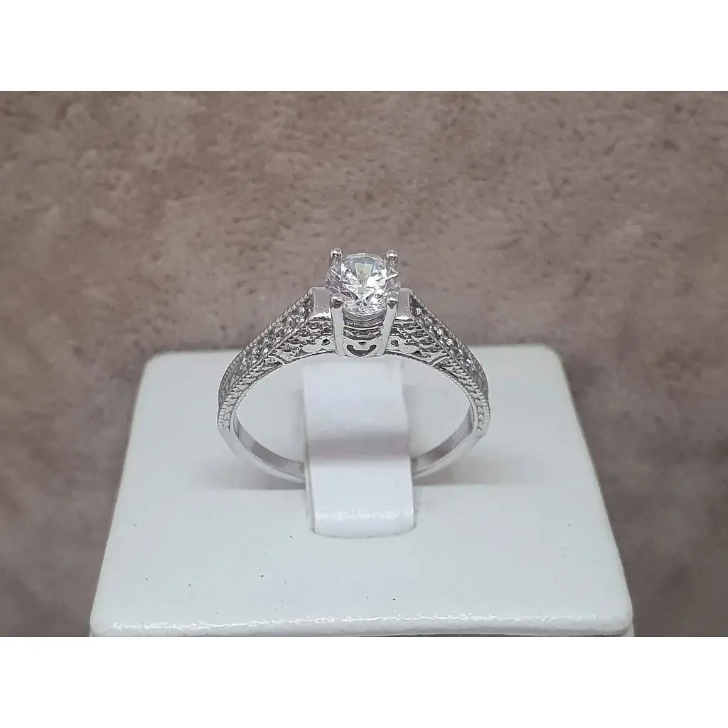 Срібне кільце Qvaliz з фіанітами. 901-00216 17,5 - фото 5