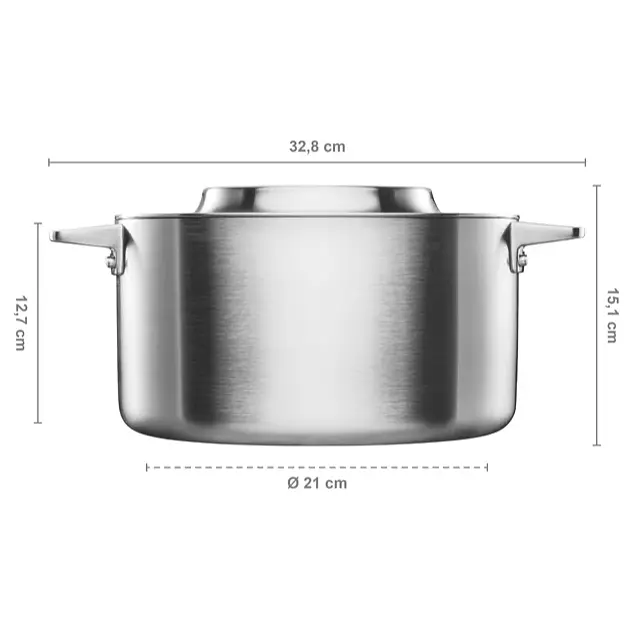 Каструля Norden Steel 5 л 1067640 - фото 2