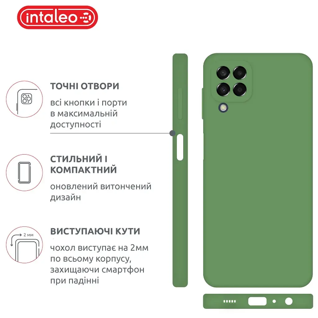 Чохол до мобільного телефона Intaleo SoftShell Samsung Galaxy A22 LTE (4G) Green (1283126562624) - фото 4