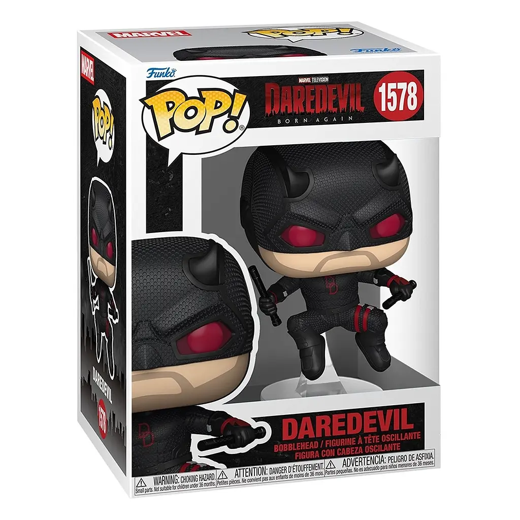 Фигурка Funko Pop серии Сорвиголова: Родившийся заново - Сорвиголова (черный костюм) (91849) - фото 2