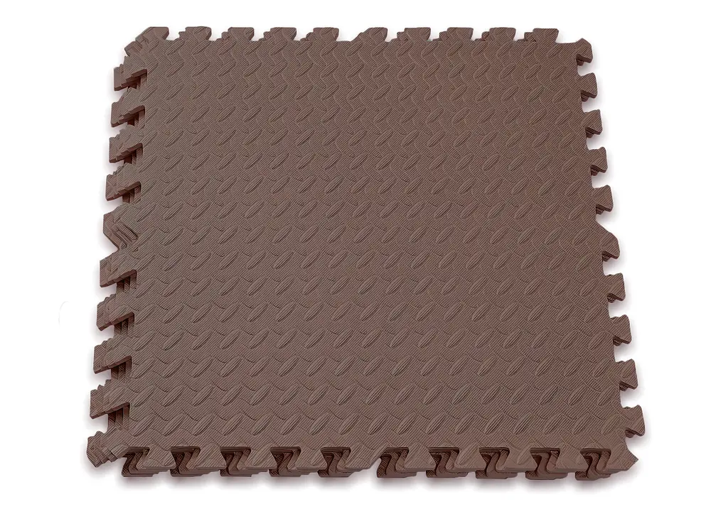 Татамі мат EasyFit SwallowTail 4 шт (60х60х1 см) пазл хвіст ластівки коричневий