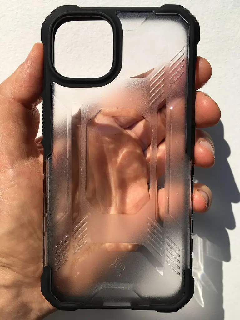 Оригінальний протиударний чохол Spigen Nitro Force для iPhone 13 \| 14 Matte Black (ACS03547) - фото 3