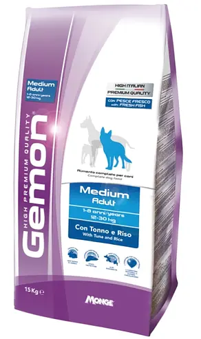 Корм Gemon DOG Medium Adult тунец/рис для дорослих собак середніх порід - фото 2