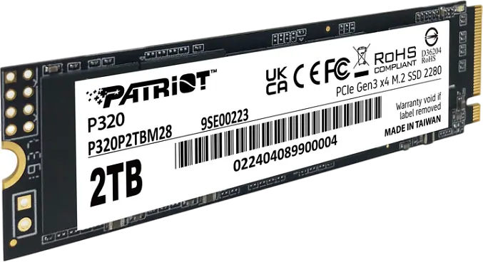 SSD M.2 накопичувач Patriot P320 2TB (P320P2TBM28) - фото 2