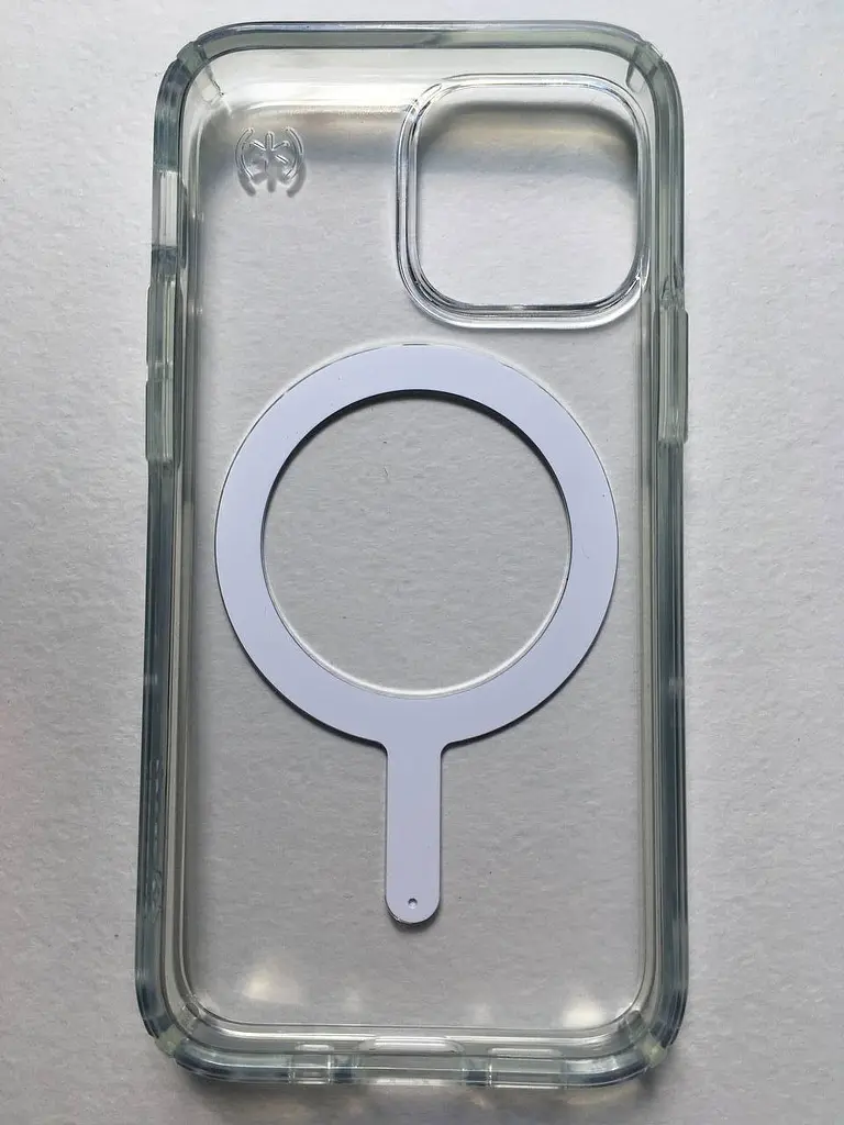Чохол прозорий протиударний Speck Presidio Clear MagSafe для iPhone 13 Mini/12 Mini (5.4") - фото 4