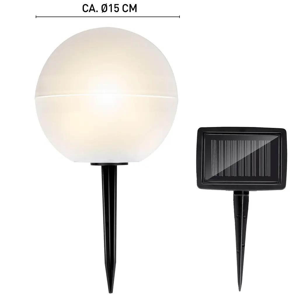 Набір садових світильників Grundig на сонячній батареї 12x12x75 см 5 шт. - фото 4