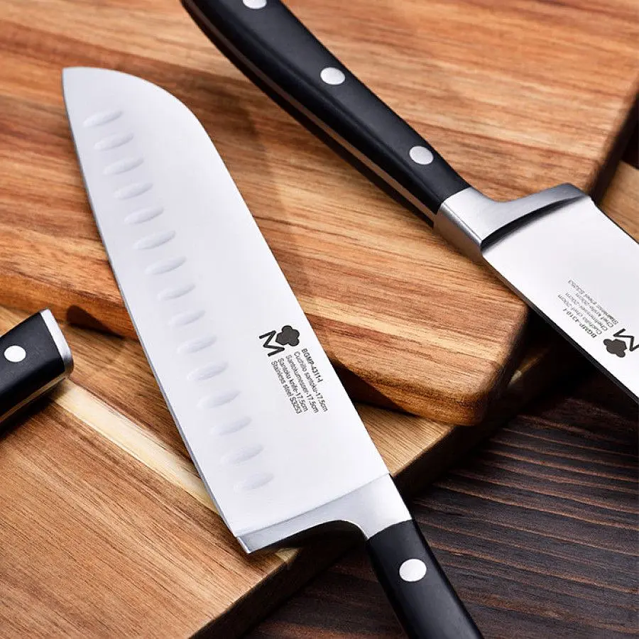 Ніж кухонний сантоку MasterPro Foodies collection, 17,5 см - фото 3