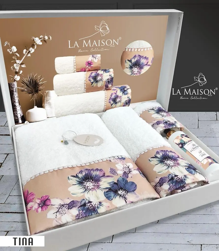 Подарочный комплект полотенец La Maison 30х50см + 50х90см + 70х140см pbe0048907 - фото 2