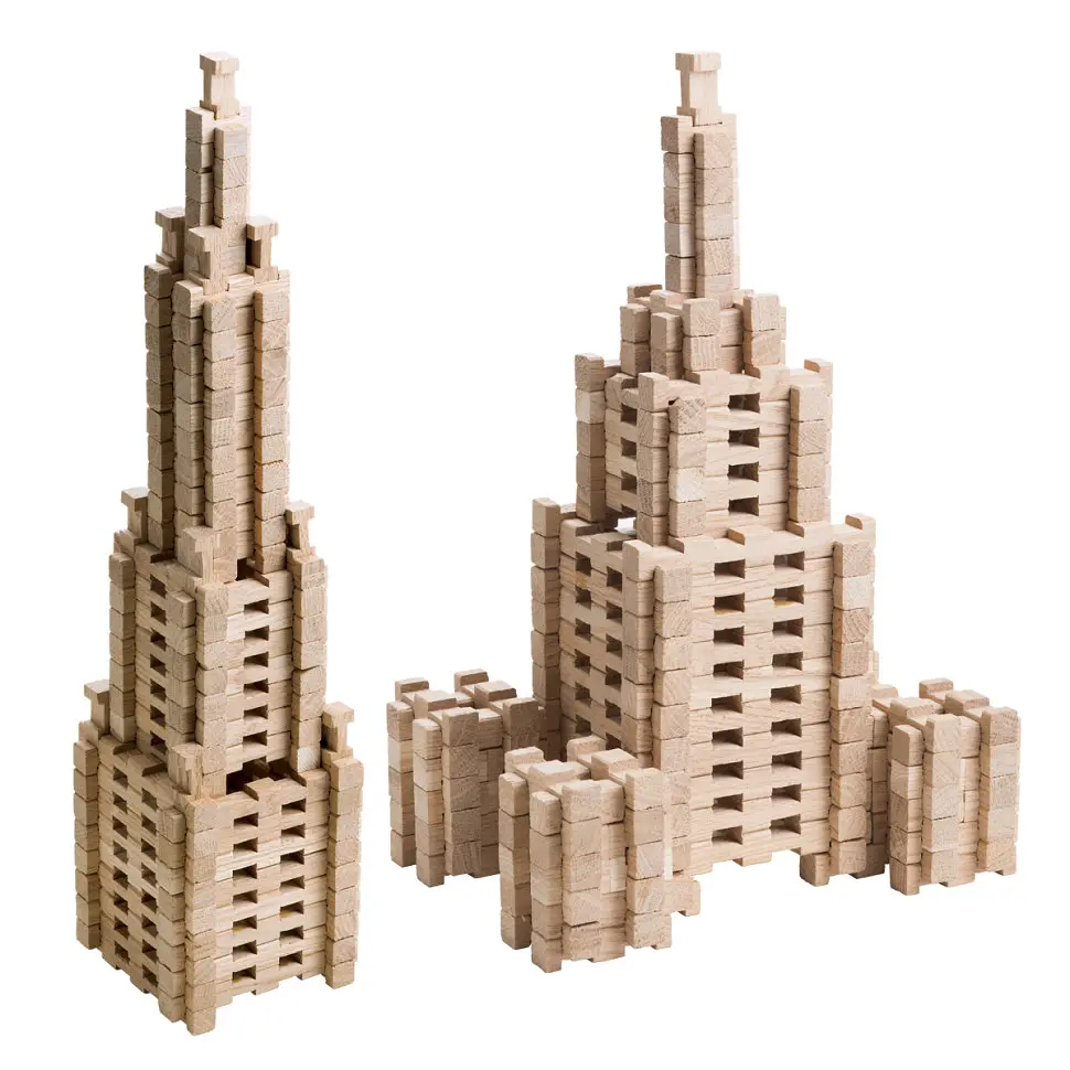 Дерев'яний конструктор Фантазія Igroteco 900033 240 деталей - фото 3