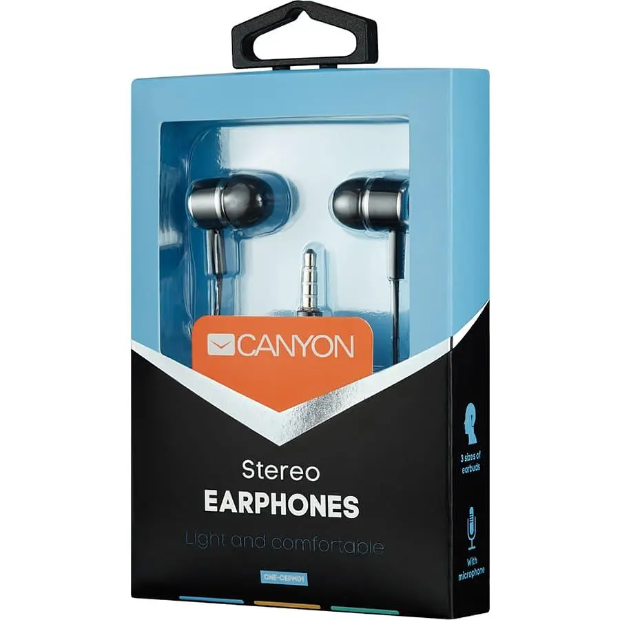 Блютуз-гарнітура Canyon CNE-CEPM01B Black (CNE-CEPM01B) - фото 3