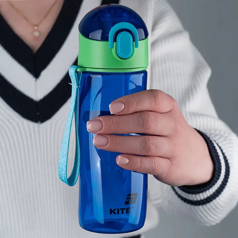 Бутылочка для воды Kite 530 мл синяя (K25-400-3) - фото 4