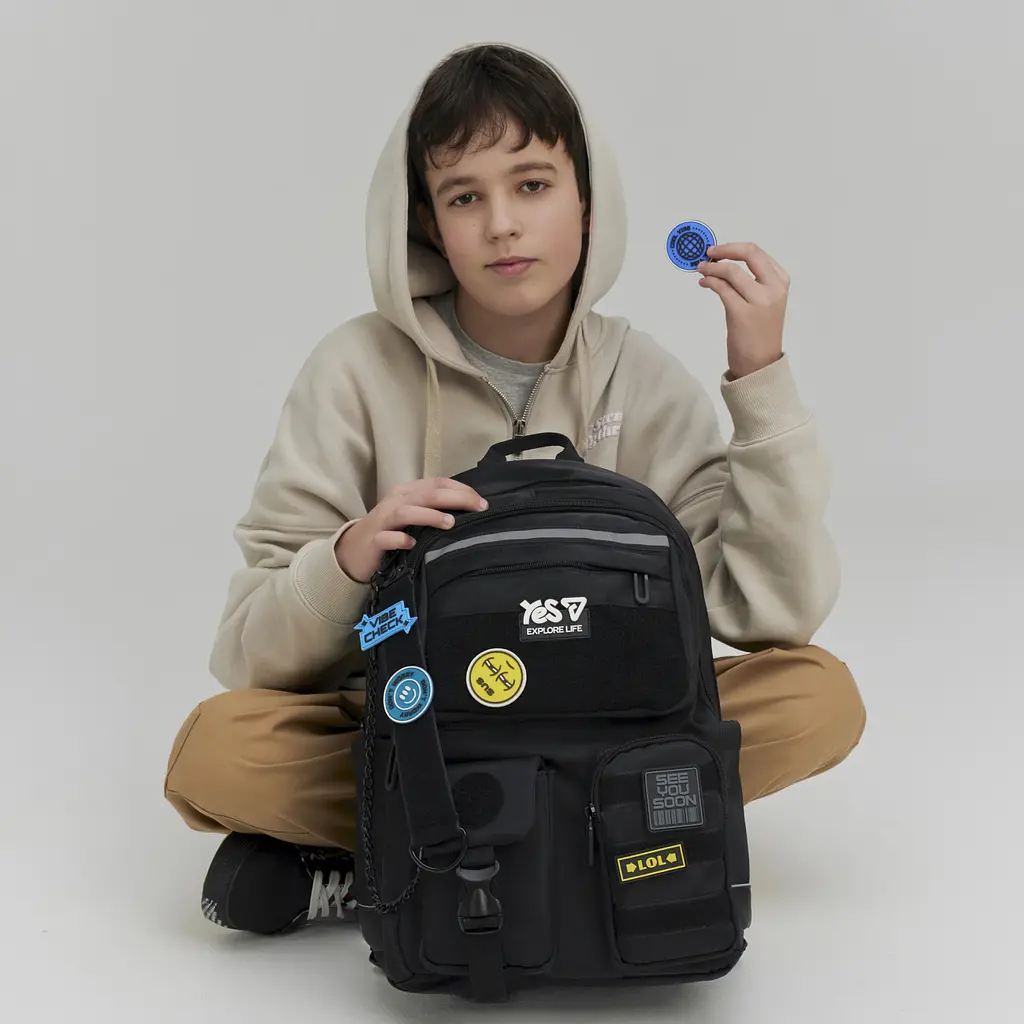 Рюкзак шкільний Yes TS-43L Vibe 43х30х16 см темно-синій (550344) - фото 6