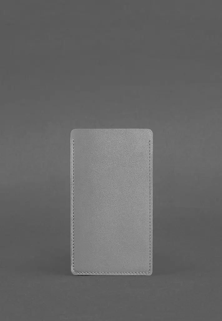 Кожаный чехол для iPhone 11 Серый - фото 3