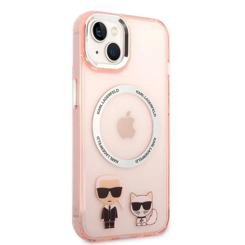 Чехол Karl Lagerfeld MagSafe Karl and Choupette для iPhOne 14 Plus Pink - фото 3