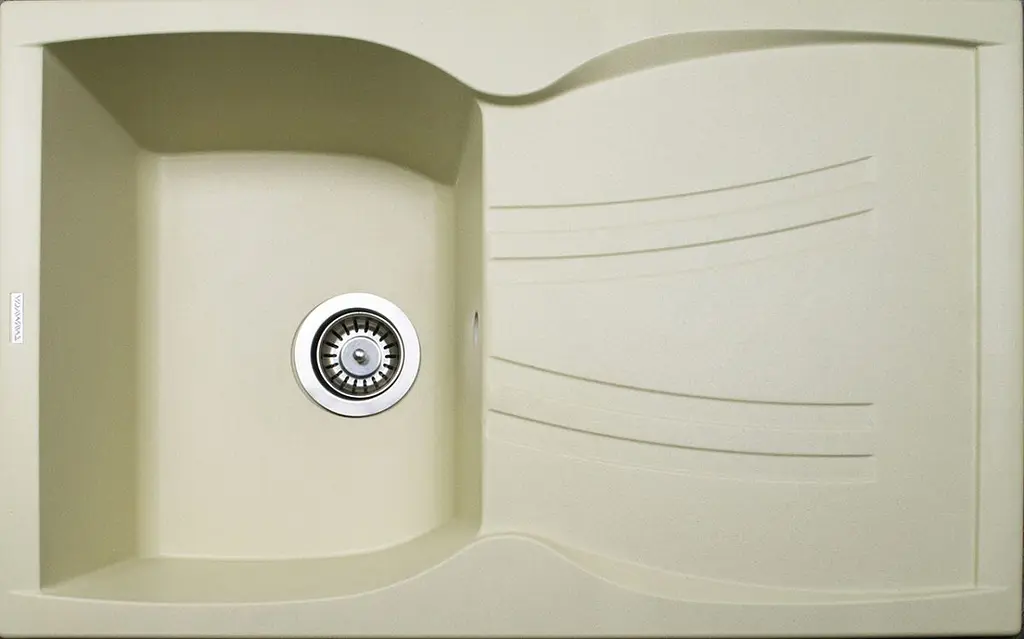 Кухонна мийка Adamant NEW LINE ivory 780x495x235 мм, з крилом 78 см - фото 3