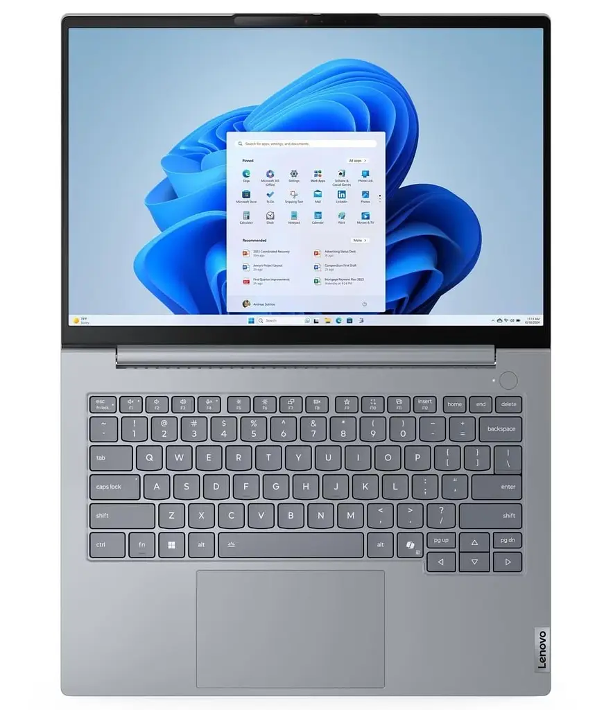 Ноутбук Lenovo 14 ThinkBook 14-G9 WUXGA IPS AG/Intel 7-240H/32GB/1TB/UMA/DOS/Gray (21UY0067RA) - фото 4