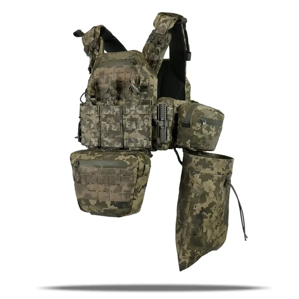 Плитоноска Kiborg GU gen.2 + 6 підсумків Pixel (1000-k45002) - фото 3