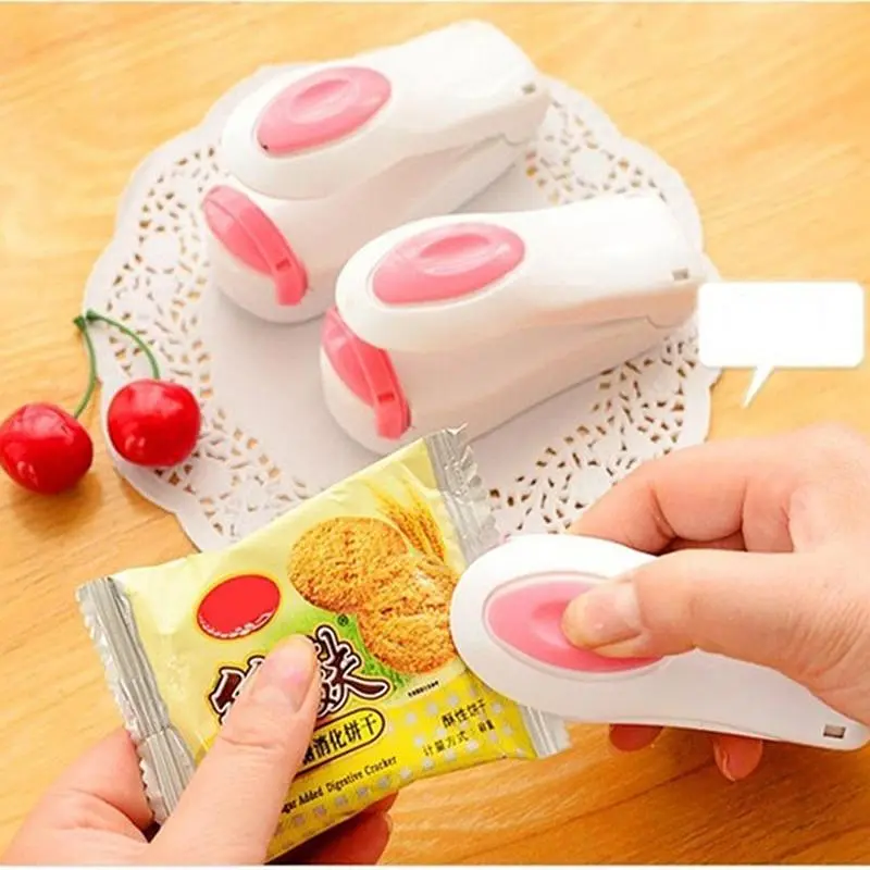 Ручний міні зварювач пакетів Korea Type Mini Sealing Білий, Kitchen Master 84959 - фото 3