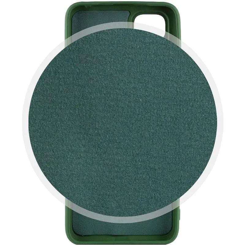 Чехол TPU GETMAN Liquid Silk Full Camera для Xiaomi Redmi Note 11 (Global) / Note 11S Зеленый / Dark green - фото 3