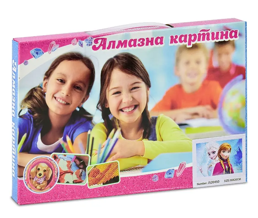 Алмазна мозаїка "Крижане серце" JS 20450, 20х30 см, в коробці (6900066326042) - фото 2