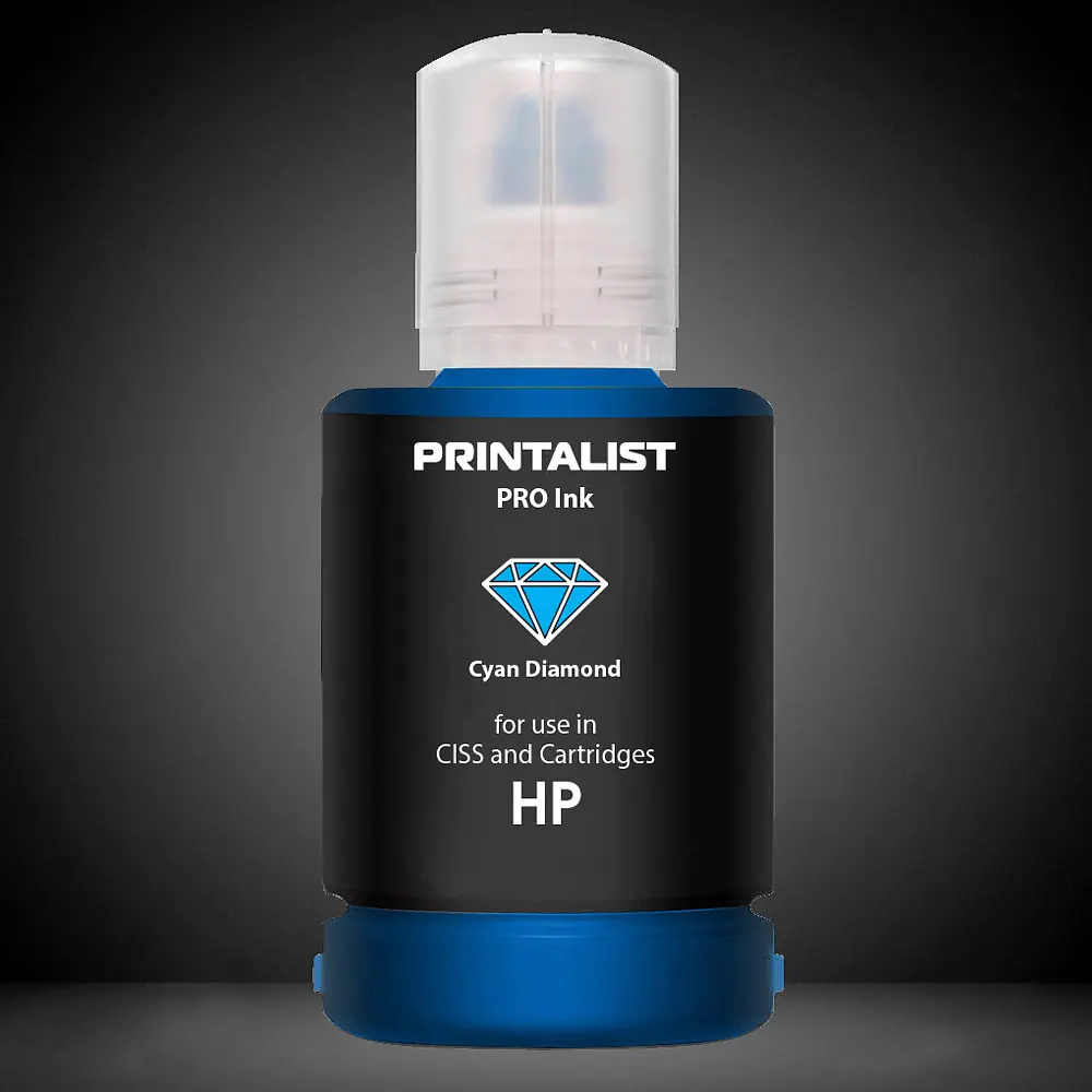 Чорнило PRINTALIST для HP 140г Cyan водорозчинне (PL-INK-HP-C) - фото 6