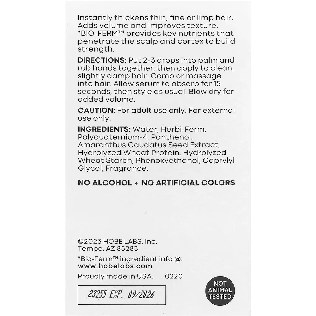 Сиворотка Hobe Labs Hair Thickening Serum 59 мл - фото 3