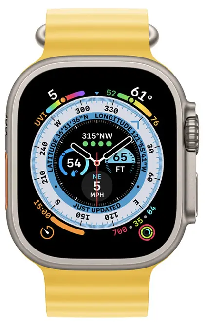 Ремінець Ocean Band для Apple Watch 42/44/45/49mm Yellow [76037] - фото 4
