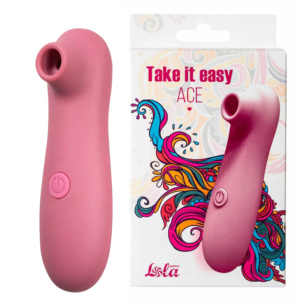 Вакуумний стимулятор клітора Lola games Take It Easy рожевий - фото 5