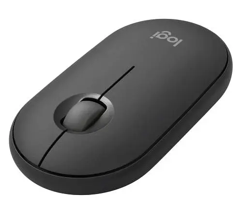 Миша бездротова Logitech Pebble Mouse 2 M350s, Tonal Graphite, Bluetooth / USB Logi Bolt, 400-4000 dpi, 3 кнопки, 1xAA, *Logi Bolt у комплекті не йде (910-007015) - фото 2
