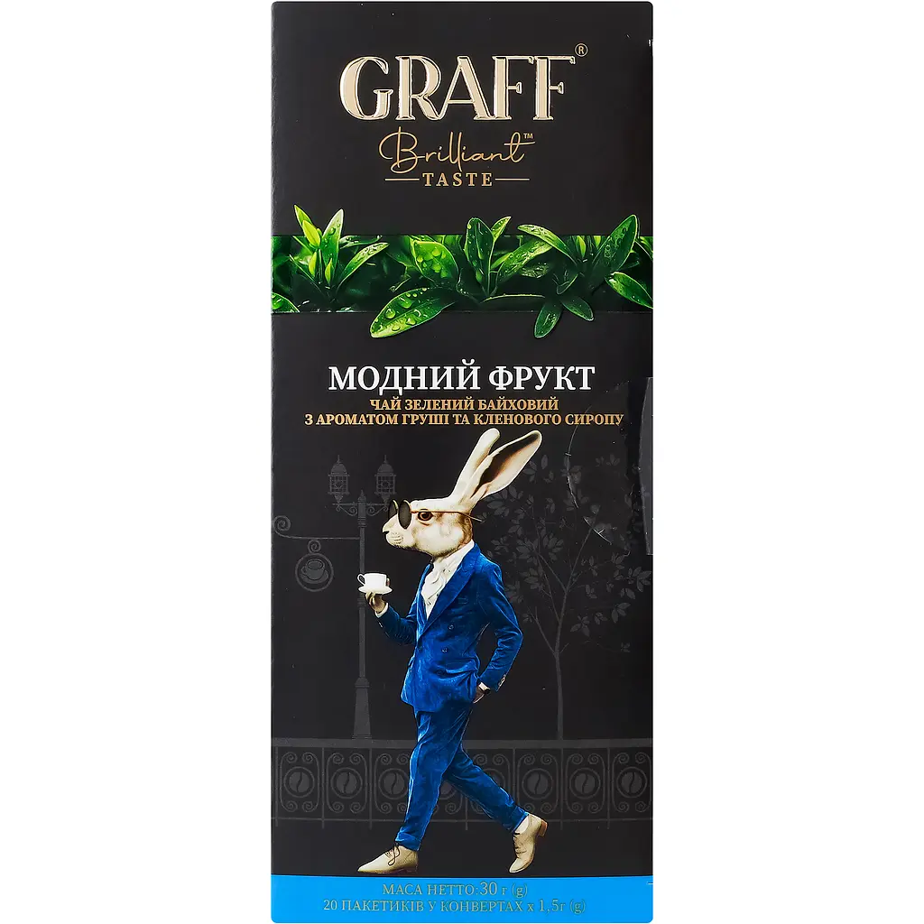 Чай зелений Graff Fashion fruit 30 г (20 шт. х 1.5 г) - фото 5