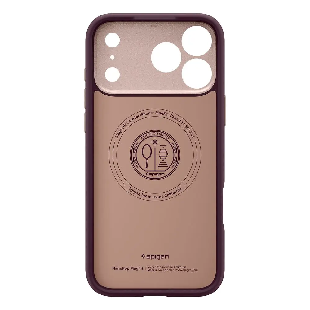 Чохол Spigen для iPhone 17 Pro Max, Nano Pop MagFit, Burgundy Bean teh0019337 - фото 3