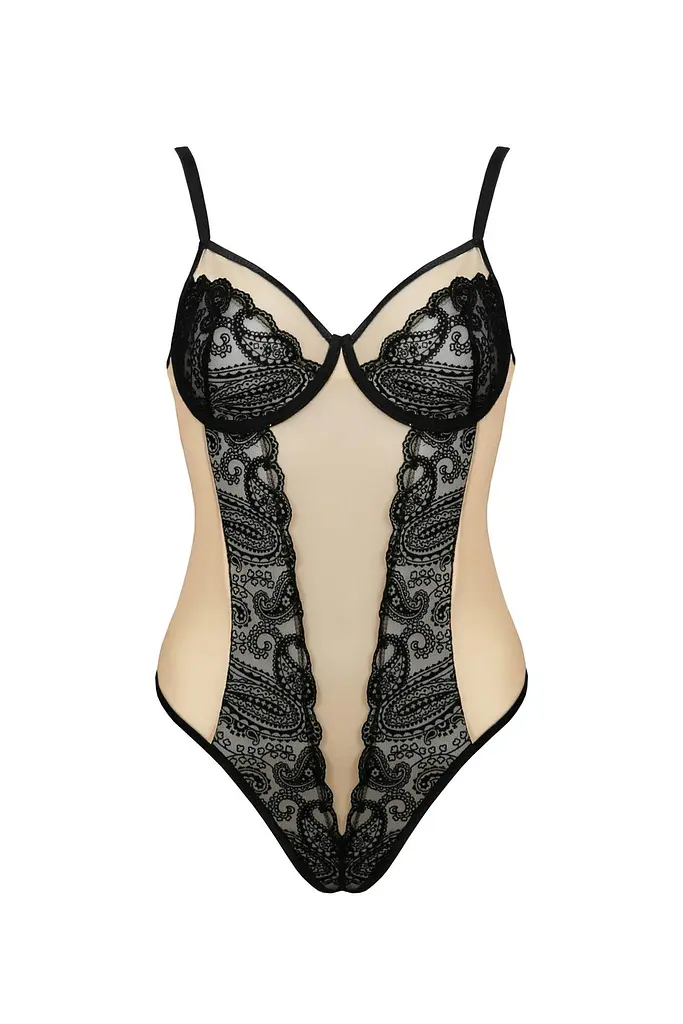 Еротичне боді Casmir Daisy Body XXL/XXX бежевий - фото 3