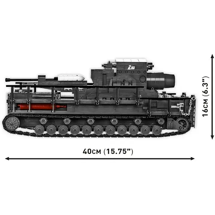 Конструктор Cobi Друга світова війна Самохідна мортира Карл, 1574 деталі (COBI-2560) - фото 9