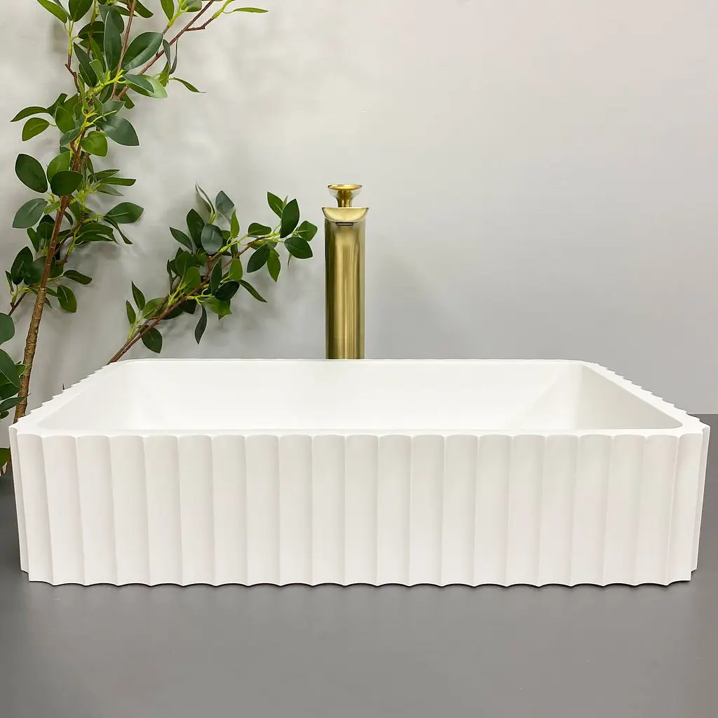 Умивальник VBI Florentia white matt накладний VBI-015000, Білий матовий - фото 4