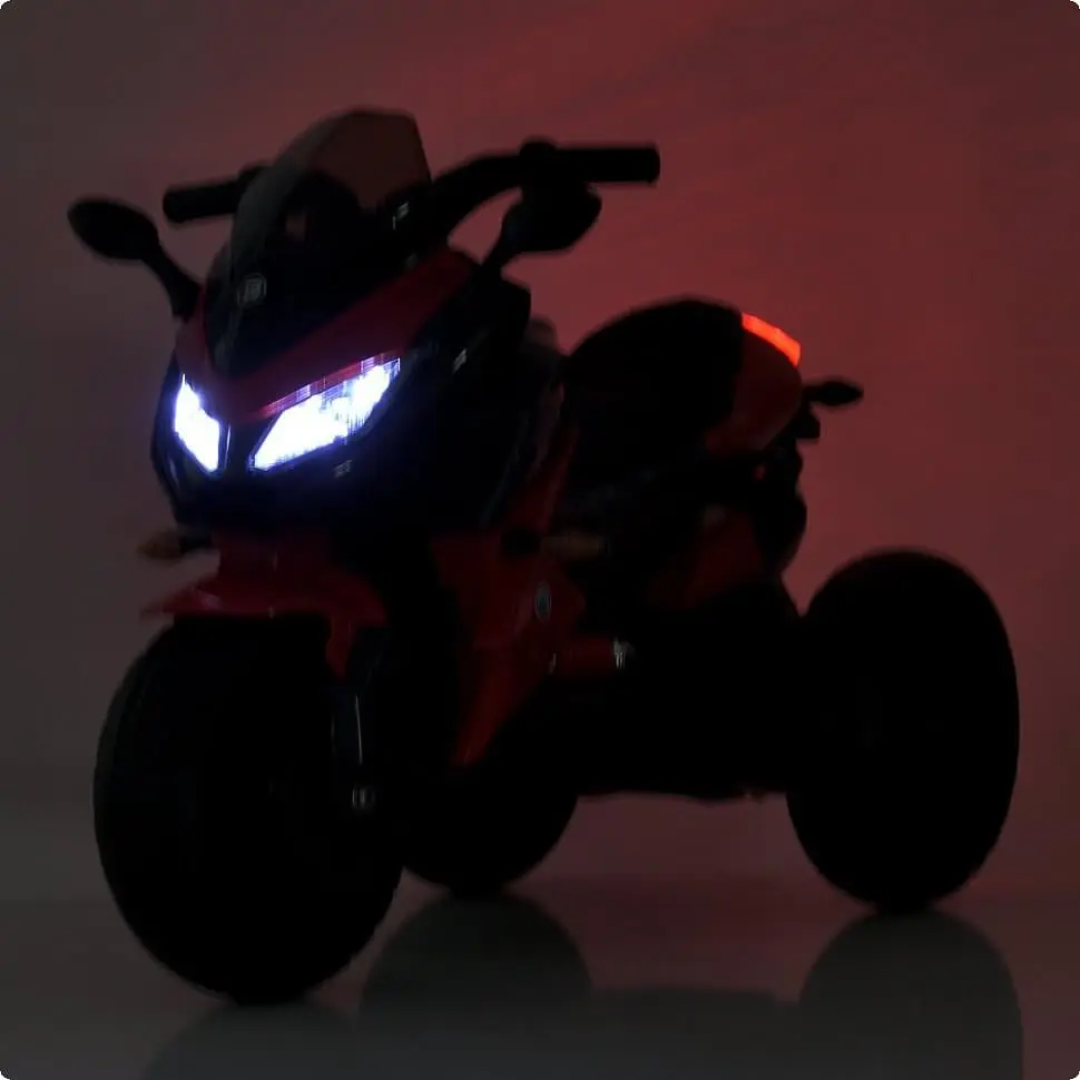 Дитячий електричний мотоцикл Bambi Racer 12V одномісний до 30 кг Зелений (DE-169-E-923) - фото 8