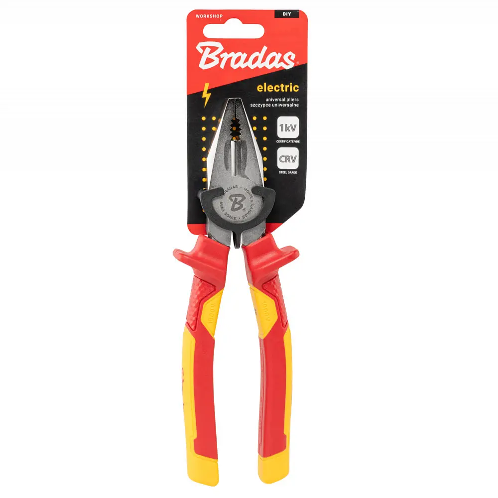 Універсальні плоскогубці Bradas ELECTRIC, 210 мм, 1кВ VDE (DIY-PL1010/8) - фото 3