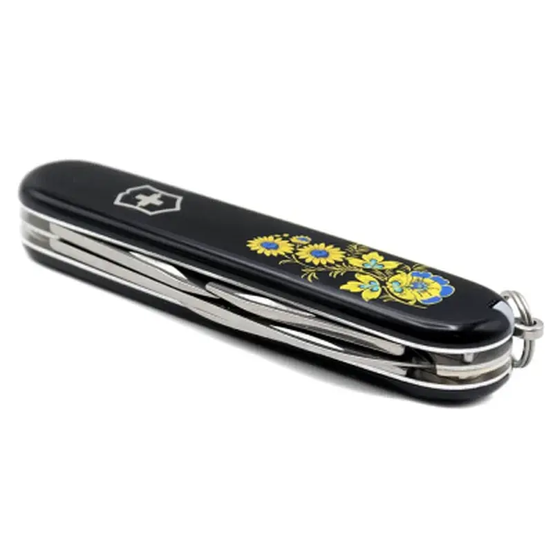 Ніж Victorinox Spartan Ukraine Black "Квіти" (1.3603.3_T1050u) - фото 6