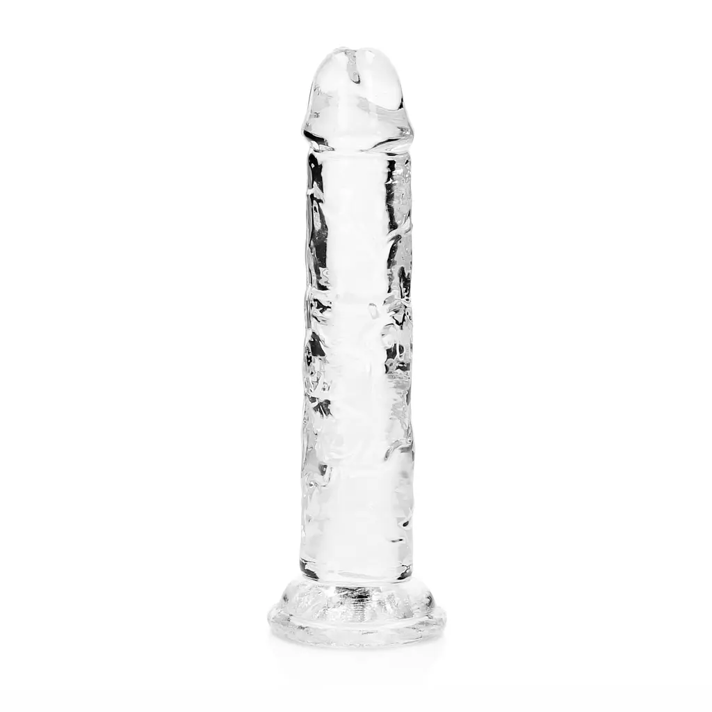 Фаллоимитатор RealRock Crystal Clear Realistic Dildo 6'' 15.5 см прозрачный - фото 3