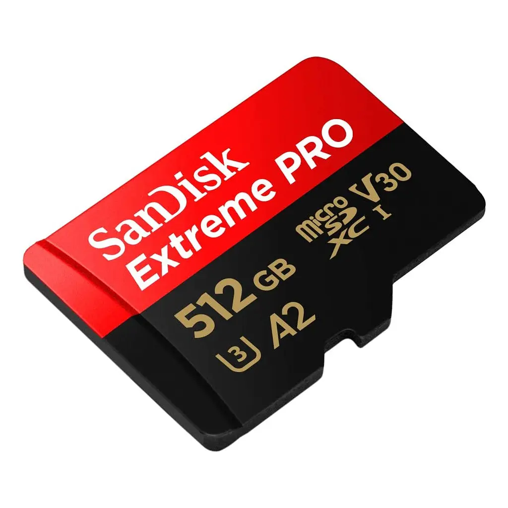Карта памяти SanDisk 512 GB microSDXC UHS-I U3 Extreme Pro+SD Adapter (SDSQXCD-512G-GN6MA) - фото 3